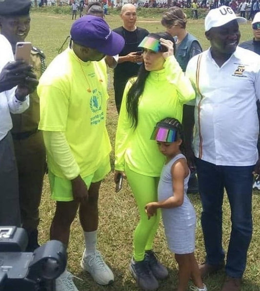 KIM KARDASHIAN Wears the Paparazzi Visor™️ 2.0 in Uganda