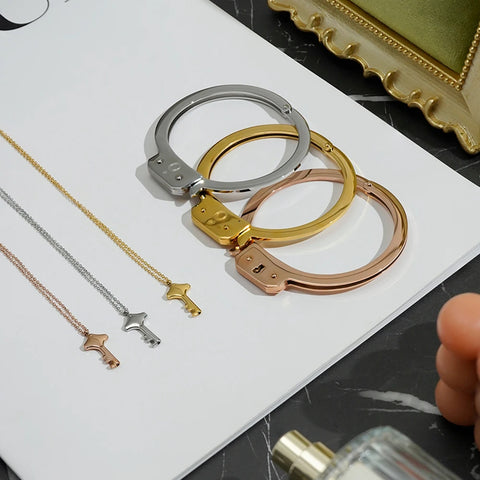 LOCK & KEY Bond Cuff + Necklace Set