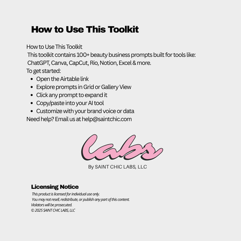 Prompt Lab: Beauty Brand AI Prompt Toolkit for TikTok Shop & Product Strategy