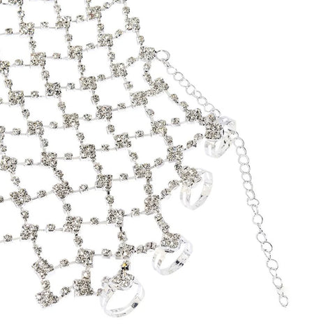 CRYSTAL Mesh Arm Cuff Bracelet