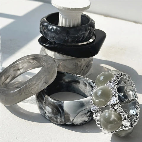 Marble Muse Bracelet Stack