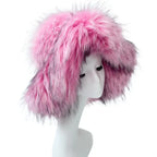 ALTA Faux Fur Bucket Hat-hat-SAINT CHIC-Pink-SAINT CHIC