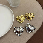 AMOUR Oversized Heart Earrings-earrings-SAINT CHIC-Gold-SAINT CHIC