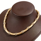 BAMBOO Crystal Link Choker-necklace-SAINT CHIC-Black-SAINT CHIC