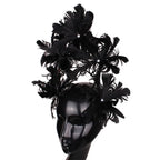 BOUQUET Headband-hair accessory-SAINT CHIC-Black-SAINT CHIC
