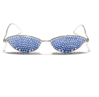 CAT-EYE Rhinestone Sun Glasses-Sunglasses-SAINT CHIC-Blue-SAINT CHIC