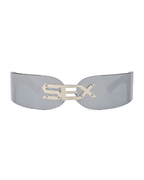 CHROMEWAVE Sculpted Shades-sunglasses-SAINT CHIC-Silver S-E-X-SAINT CHIC