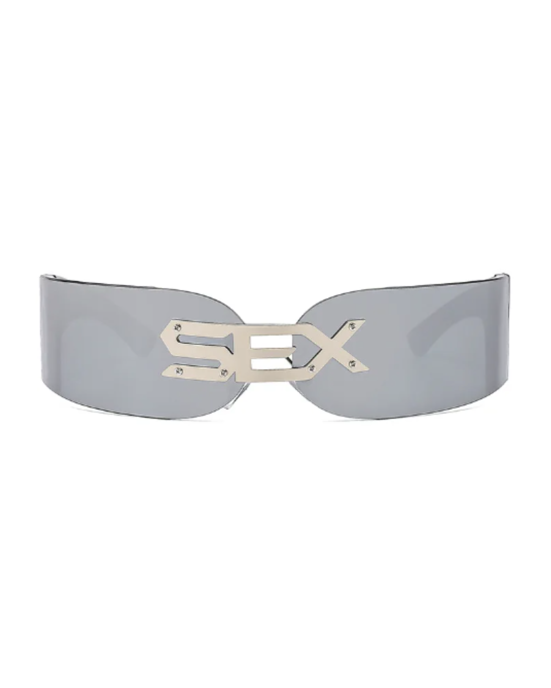 CHROMEWAVE Sculpted Shades-sunglasses-SAINT CHIC-Silver S-E-X-SAINT CHIC