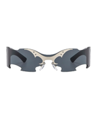 CHROMEWAVE Sculpted Shades-sunglasses-SAINT CHIC-Silver S-E-X-SAINT CHIC