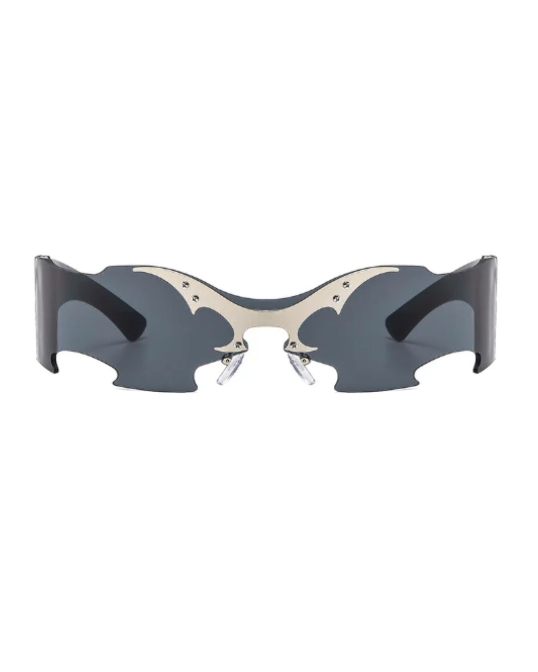 CHROMEWAVE Sculpted Shades-sunglasses-SAINT CHIC-Silver S-E-X-SAINT CHIC