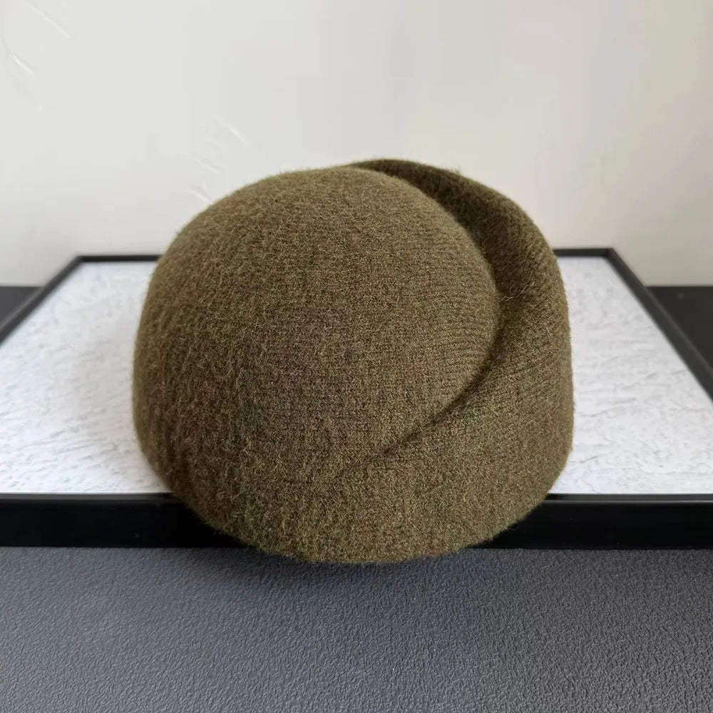 CLEO Beret-Hat-SAINT CHIC-Army Green-SAINT CHIC