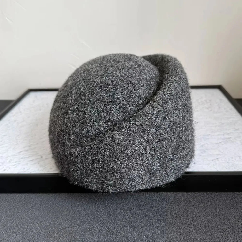 CLEO Beret-Hat-SAINT CHIC-Grey-SAINT CHIC