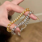 COIL Diamond Wrap Bangle-Bangle-SAINT CHIC-Sliver-6 Inches-SAINT CHIC