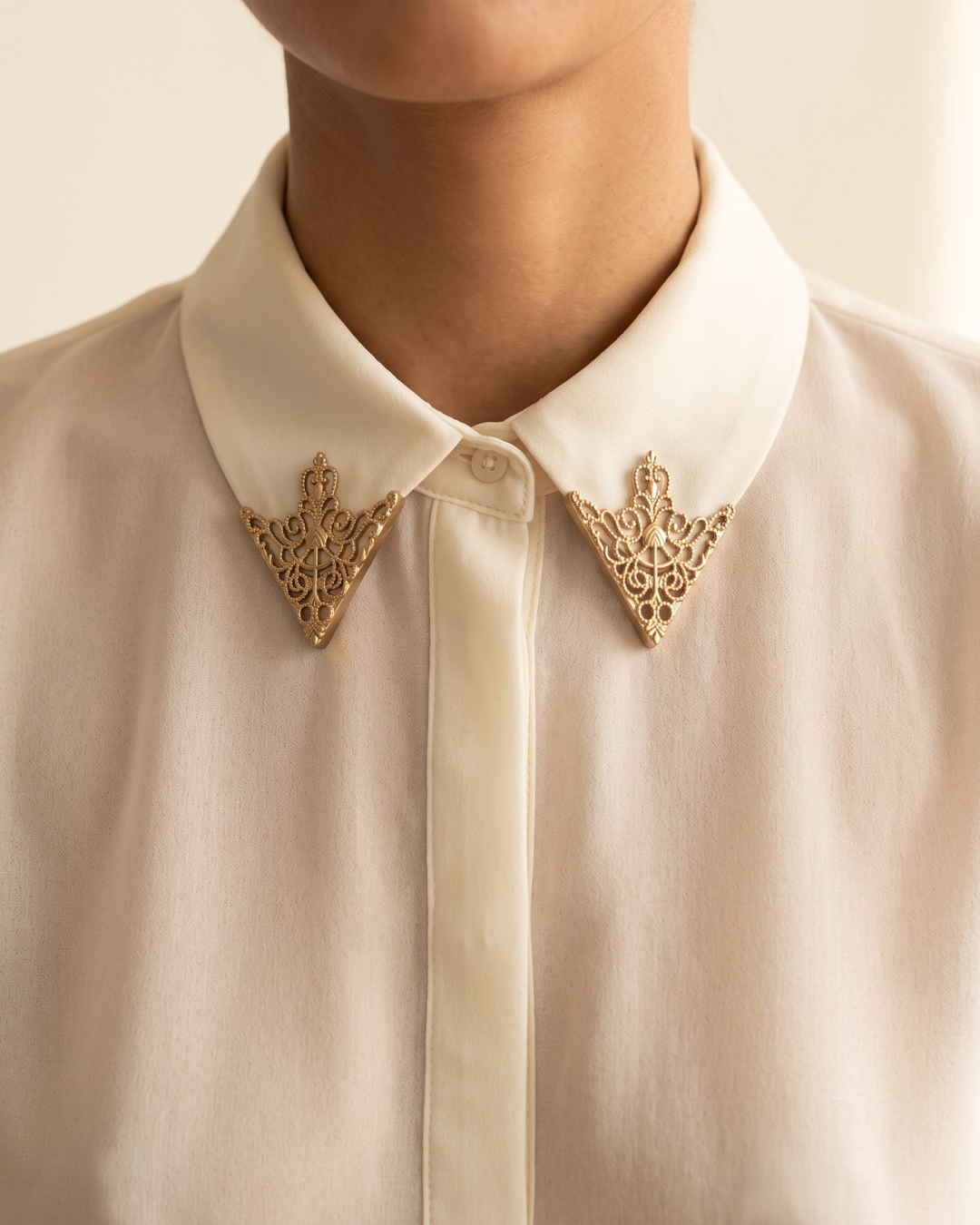 DALLAS Collar Pins-brooch-SAINT CHIC-Gold-SAINT CHIC