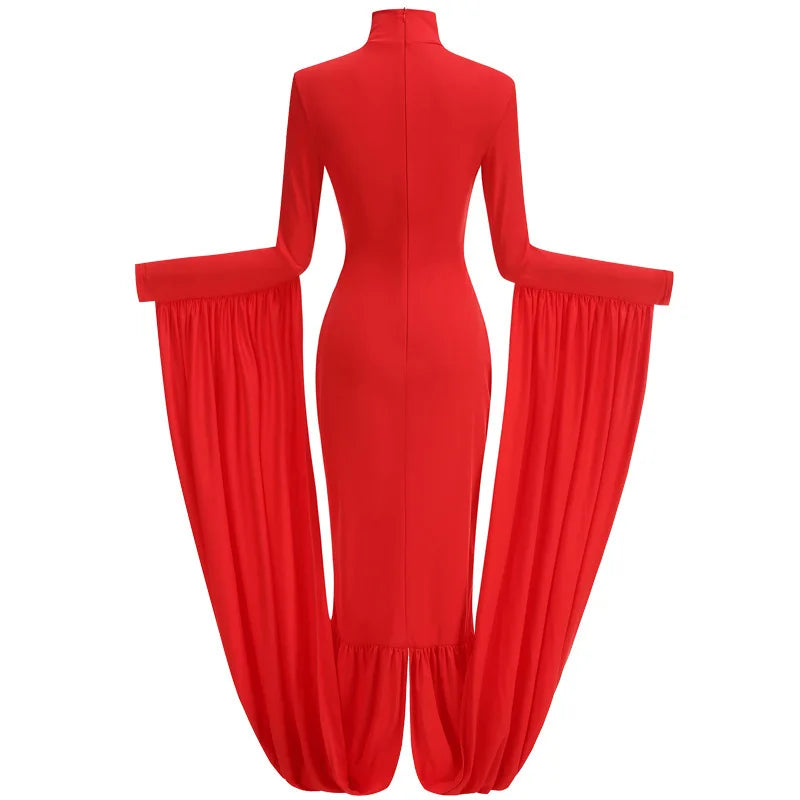 DRAMA Draped Gown-dress-SAINT CHIC-XS-SAINT CHIC