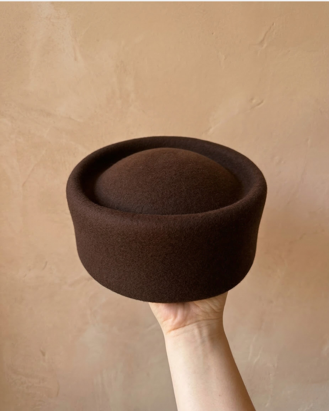 ÉDITH Pillbox Beret Hat-hat-SAINT CHIC-Brown-S-SAINT CHIC
