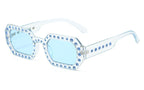 FACET Diamond Polygon Sunglasses-Sunglasses-SAINT CHIC-Blue-SAINT CHIC
