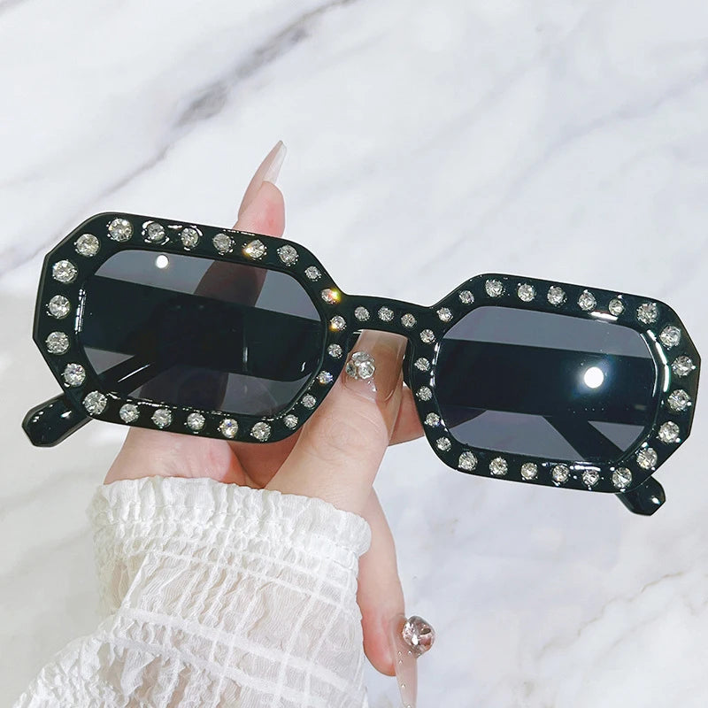 FACET Diamond Polygon Sunglasses-Sunglasses-SAINT CHIC-Purple-SAINT CHIC