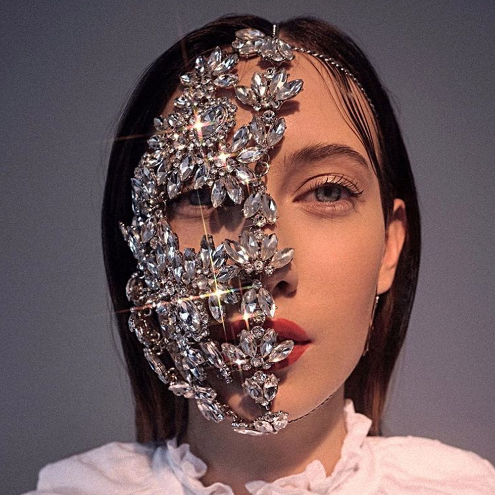 FLEUR Crystal Mask-MASKS-SAINT CHIC-SAINT CHIC