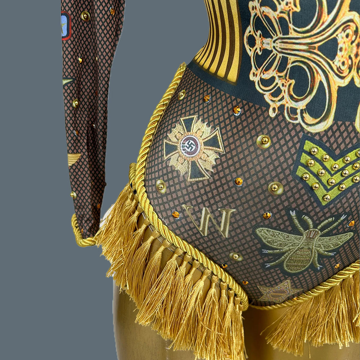 FRINGE Tassel Bodysuit-Bodysuit-SAINT CHIC-S-SAINT CHIC