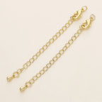 GOLD PLATED EXTENSION CHAINS – 5pc Charm Set with Lobster Clasps-Jewelry-SAINT CHIC-14k Gold-5 Chains-SAINT CHIC