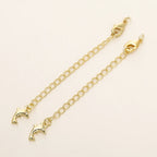 GOLD PLATED EXTENSION CHAINS – 5pc Charm Set with Lobster Clasps-Jewelry-SAINT CHIC-14k Gold Dolphins-5 Chains-SAINT CHIC