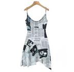 ILLUSION Newspaper Dress-dress-SAINT CHIC-24 Inches-SAINT CHIC