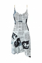 ILLUSION Newspaper Dress-dress-SAINT CHIC-24 Inches-SAINT CHIC