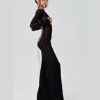 LOXA Maxi Dress-dress-SAINT CHIC-Black-SAINT CHIC