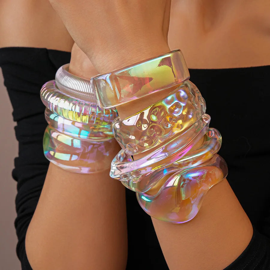 LUCENT Cuff Bracelets-bracelet-SAINT CHIC-Style 1-SAINT CHIC