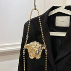 MEDUSA Mini Icon Clutch-bag-SAINT CHIC-Gold-SAINT CHIC