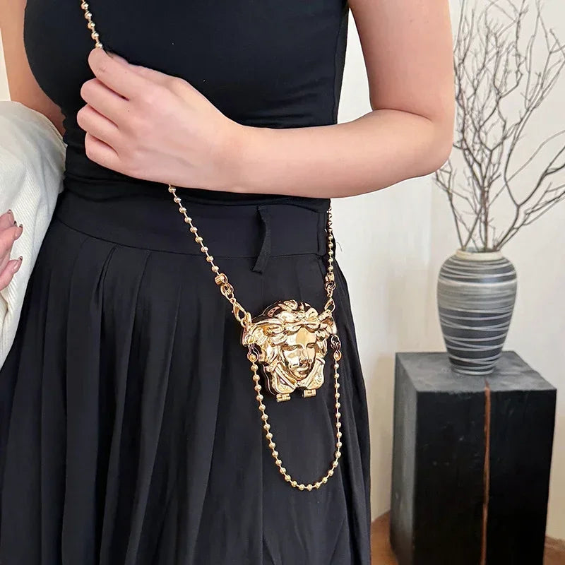 MEDUSA Mini Icon Clutch-bag-SAINT CHIC-Gold-SAINT CHIC