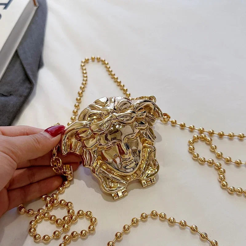 MEDUSA Mini Icon Clutch-bag-SAINT CHIC-Gold-SAINT CHIC