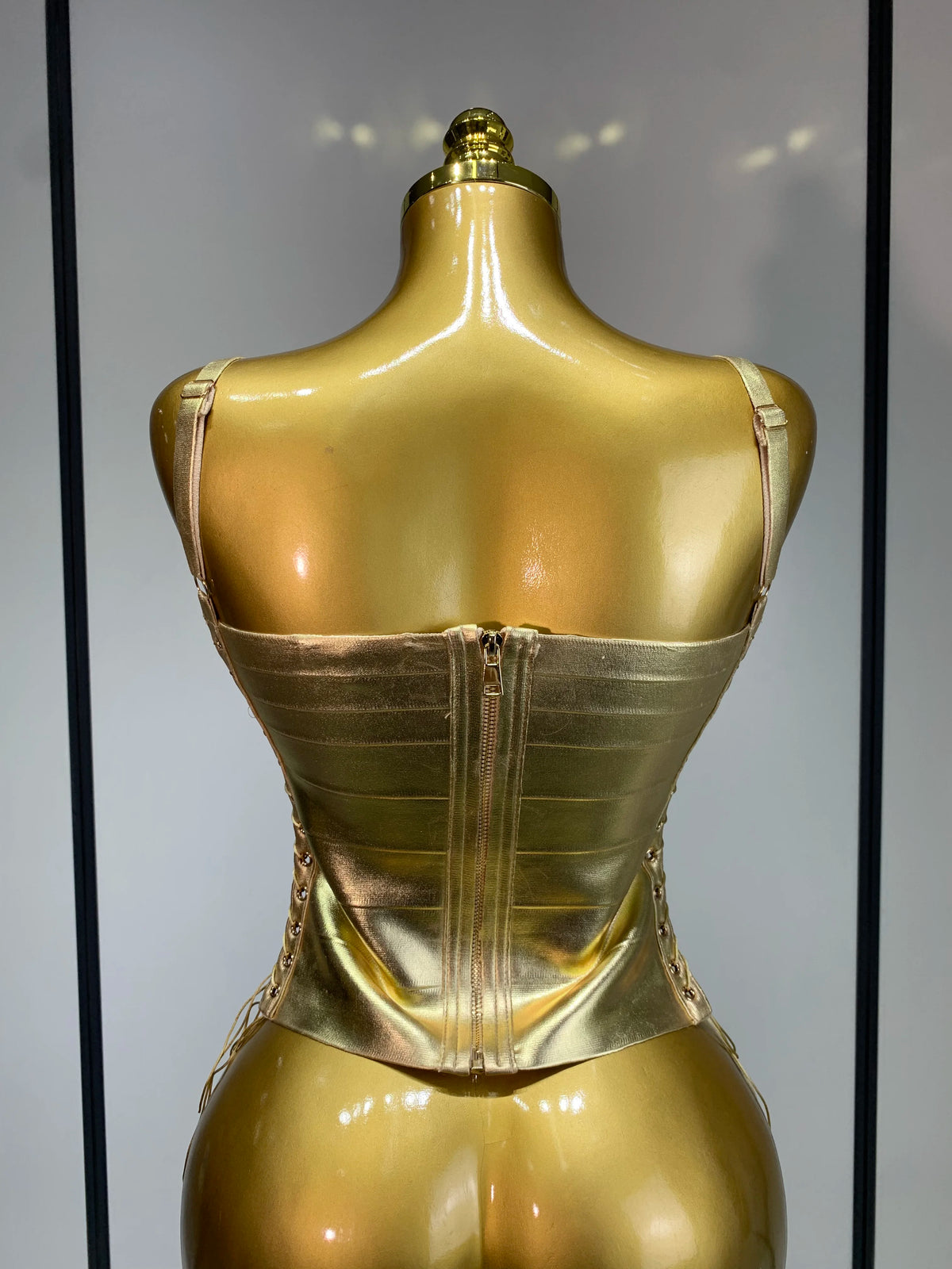 MOLTEN Bandage Top-top-SAINT CHIC-Gold-XS-SAINT CHIC