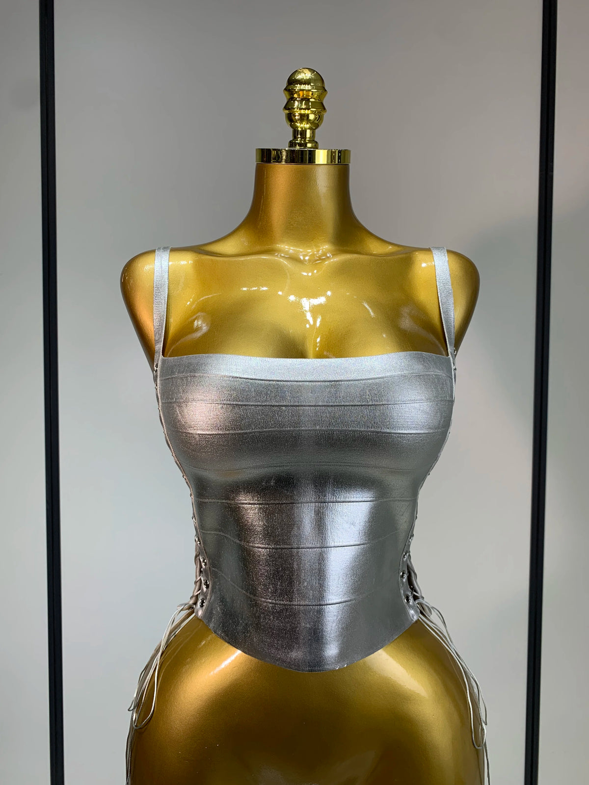 MOLTEN Bandage Top-top-SAINT CHIC-Gold-XS-SAINT CHIC