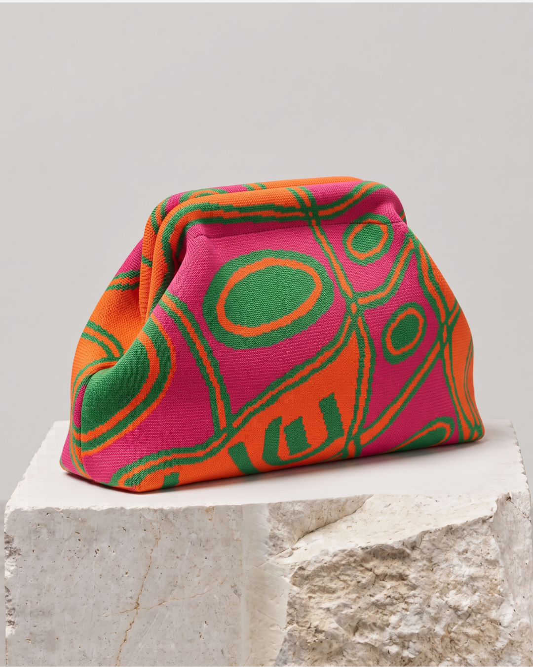 MURAL Clutch Bag-bag-SAINT CHIC-Red-SAINT CHIC