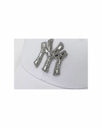 MY CITY Crystal Logo Structured Cap-Hat-SAINT CHIC-Black-SAINT CHIC
