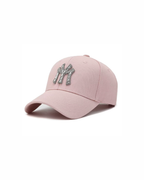 MY CITY Crystal Logo Structured Cap-Hat-SAINT CHIC-Pink-SAINT CHIC