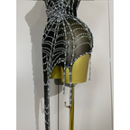 NIGHTFALL WEB Mini Dress-dress-SANT CHIC-S-Black-SAINT CHIC