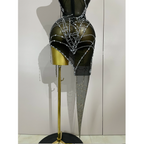 NIGHTFALL WEB Mini Dress-dress-SANT CHIC-S-Black-SAINT CHIC