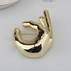 OK PINCH Brooch-brooch-SAINT CHIC-Gold Pinch Fingers-SAINT CHIC