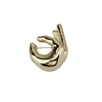 OK PINCH Brooch-brooch-SAINT CHIC-Silver Pinch Fingers-SAINT CHIC