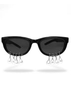 PEARL DROP Shades-sunglasses-SAINT CHIC-Black Round Pearl Clusters-SAINT CHIC