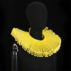 PLEAT DRAMA Mesh Ruffle Collar-Collar-SAINT CHIC-Yellow-SAINT CHIC