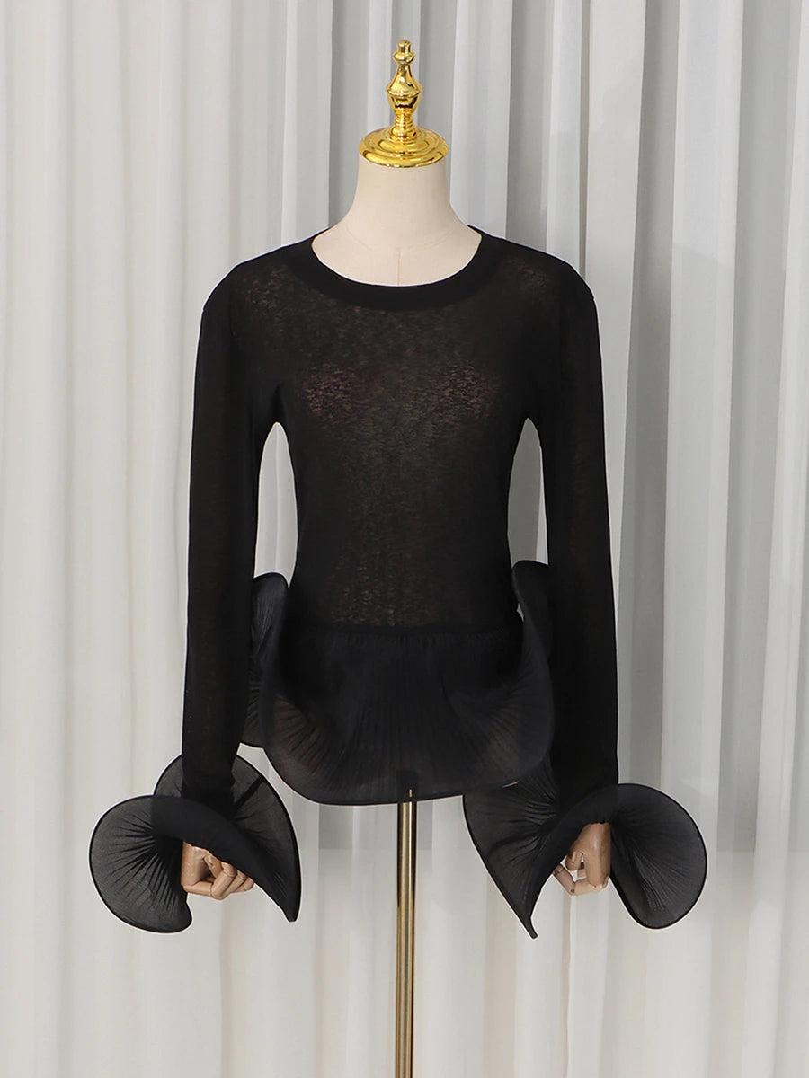 PLEAT Pullover-Pullover-SAINT CHIC-S-SAINT CHIC