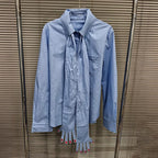 POÈME Tie-Neck Shirt-Shirt-SAINT CHIC-S-SAINT CHIC