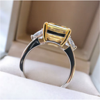 PRINCESS Emerald Cut Ring-ring-SAINT CHIC-Pink-6-SAINT CHIC