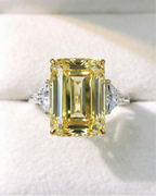 PRINCESS Emerald Cut Ring-ring-SAINT CHIC-Yellow-6-SAINT CHIC