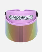 Purple Flame Paparazzi Visor™ 2.0-Hats-SAINT CHIC-SAINT CHIC