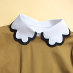QUAINTE Dickie Collar-Collar-SAINT CHIC-Scallop Black-SAINT CHIC